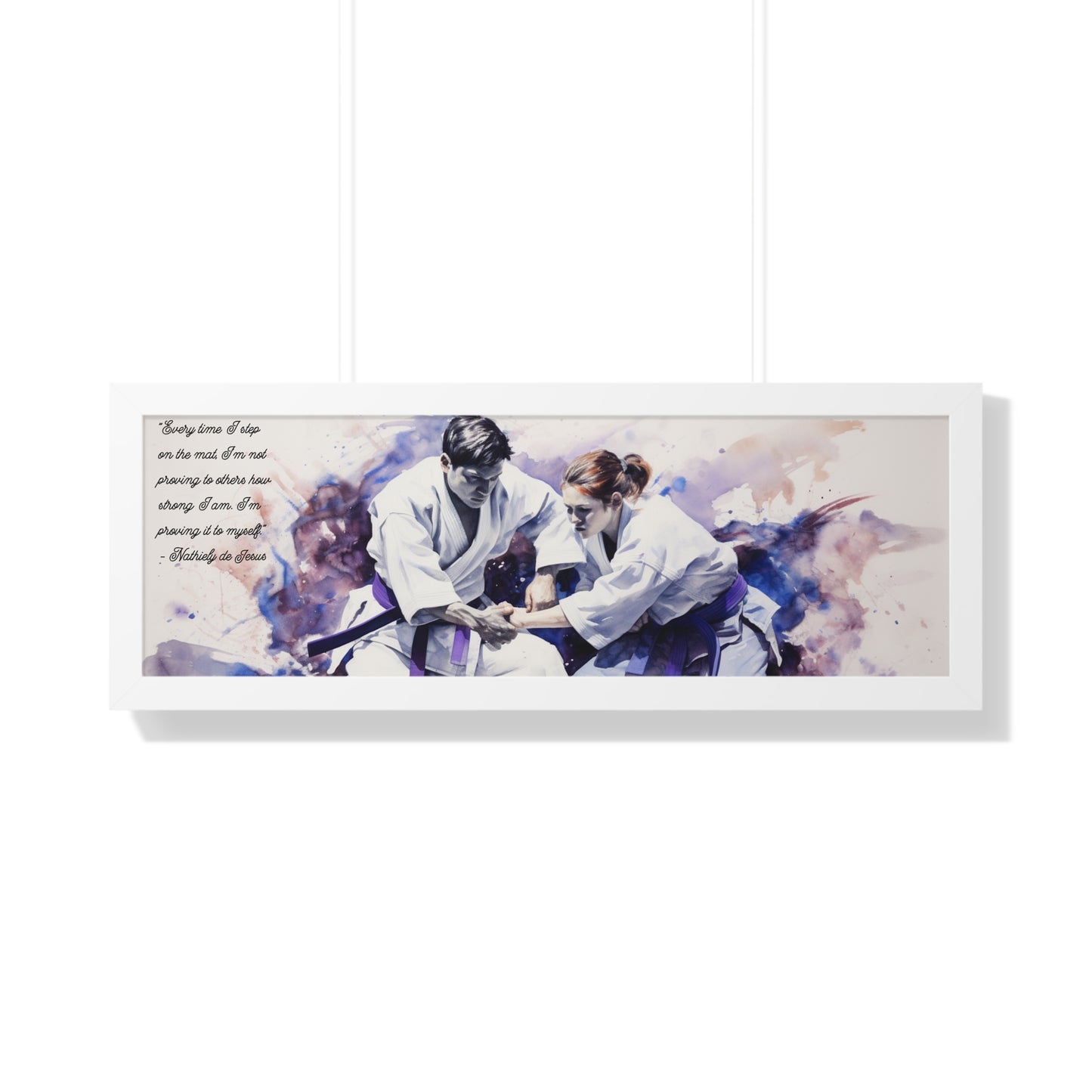 An Abstract Duel - Framed Horizontal Poster