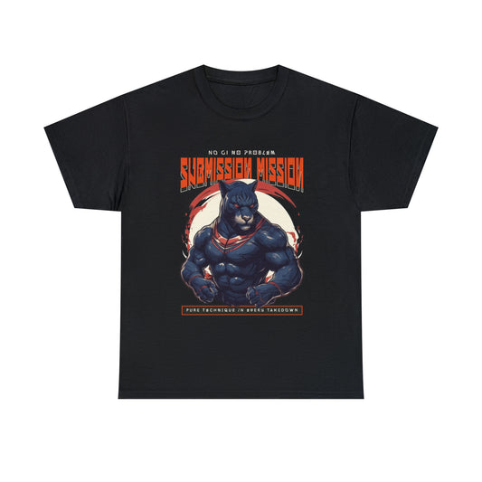 Submission Mission No Gi Black Panther Unisex Heavy Cotton Tee