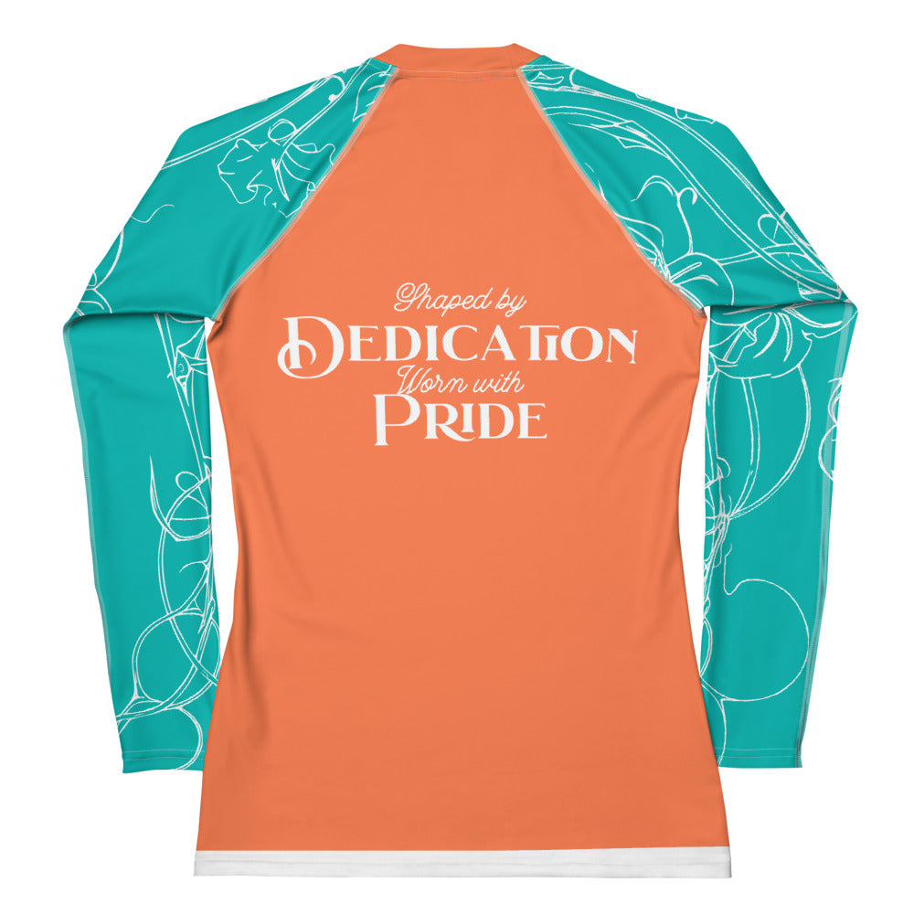 Shaped by dedication, worn with pride Women's Rash Guard