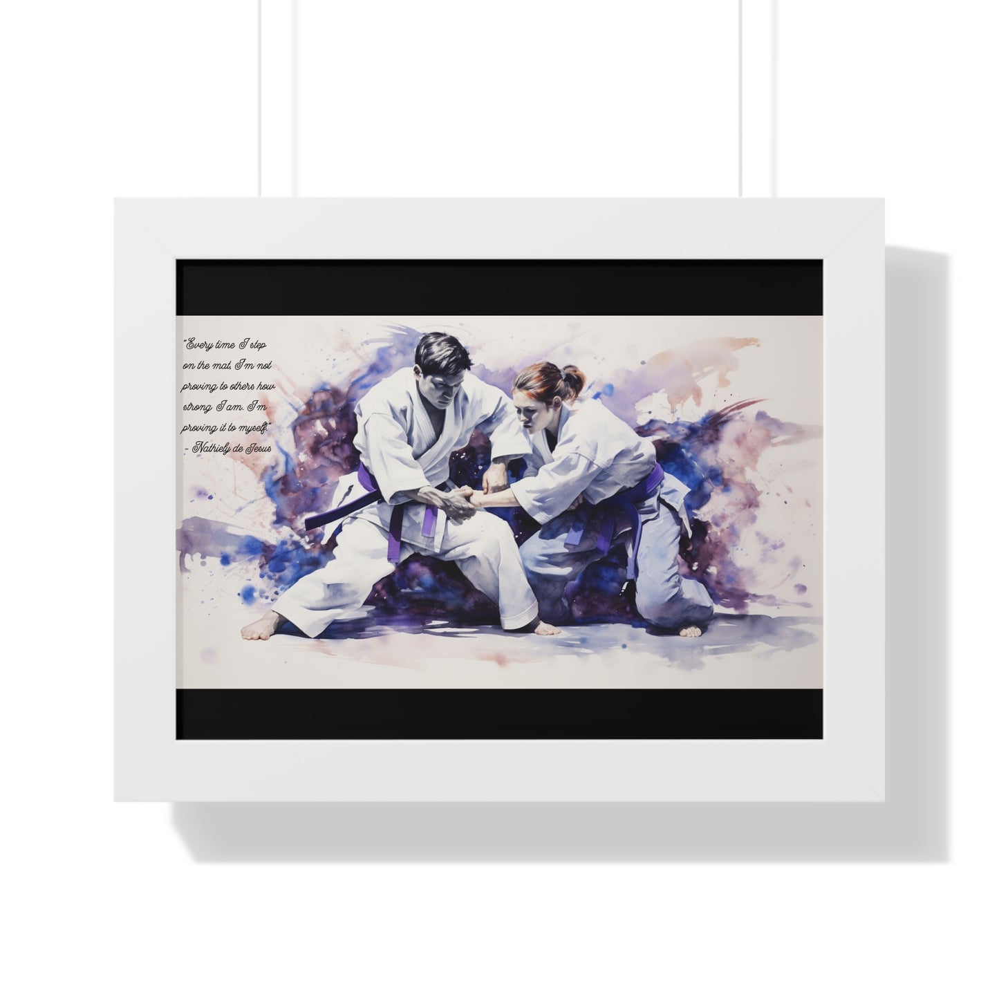 An Abstract Duel - Framed Horizontal Poster