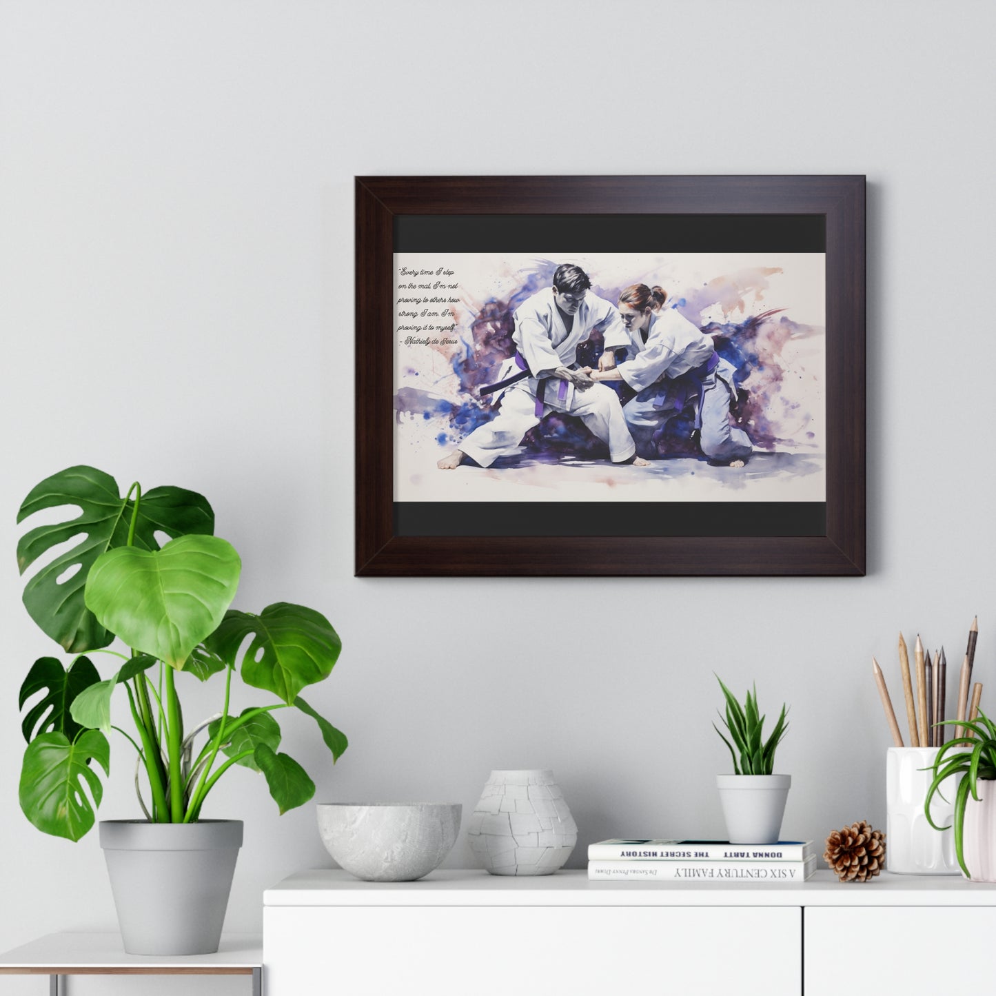 An Abstract Duel - Framed Horizontal Poster