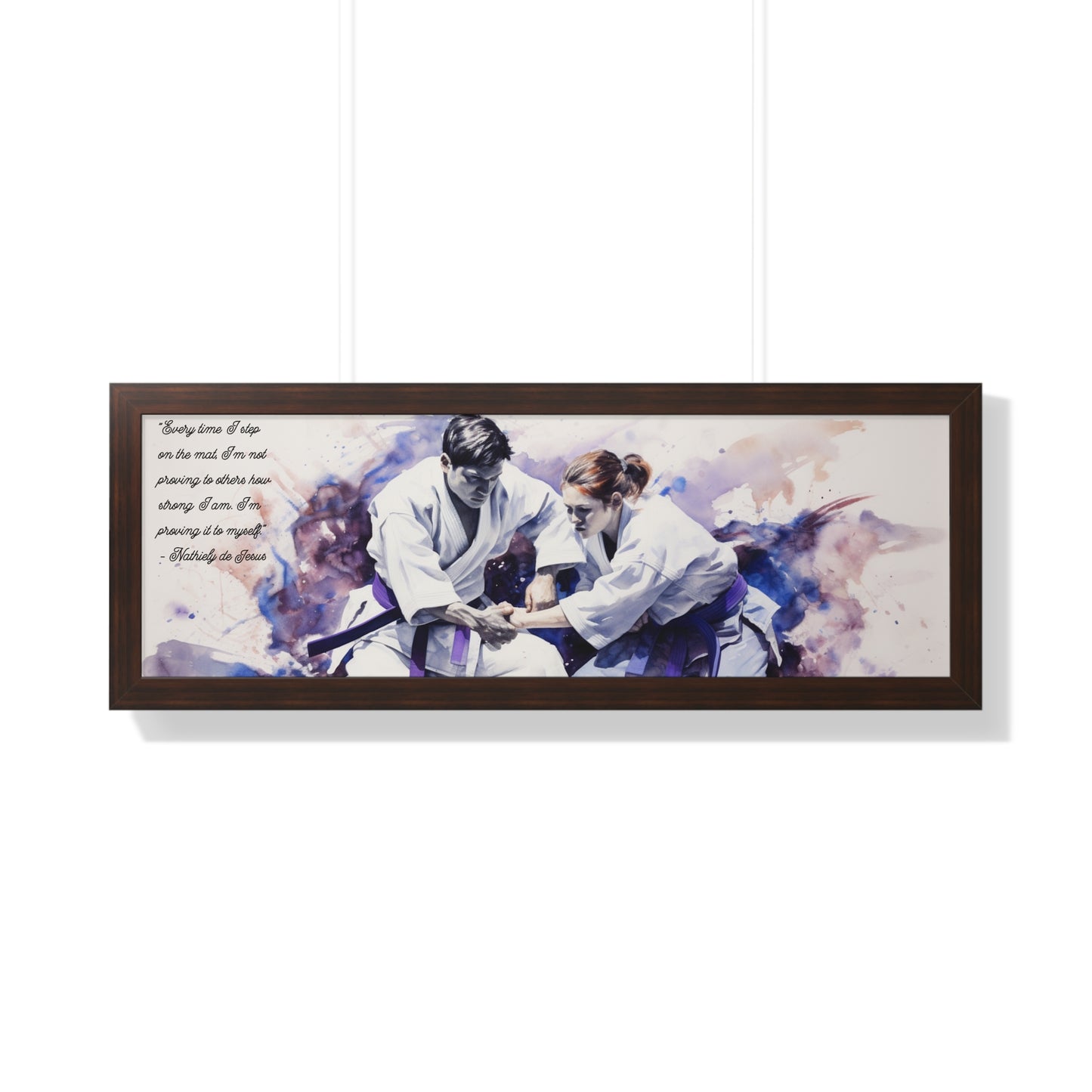 An Abstract Duel - Framed Horizontal Poster