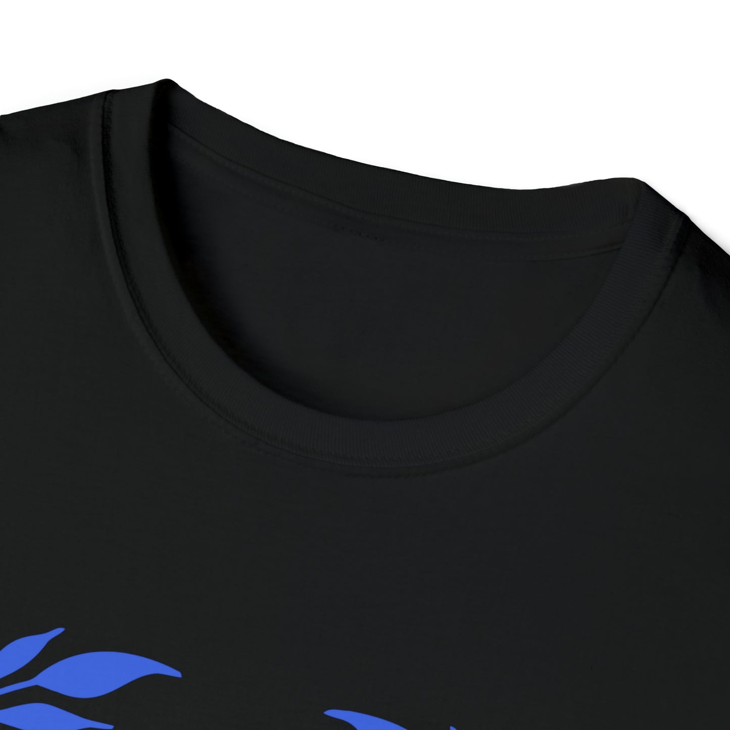 Submission Mission Blue Jiu-Jitsu Fighter Cauliflower Ear Unisex Softstyle T-Shirt