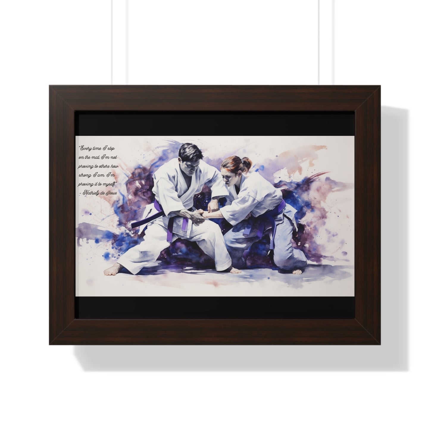 An Abstract Duel - Framed Horizontal Poster