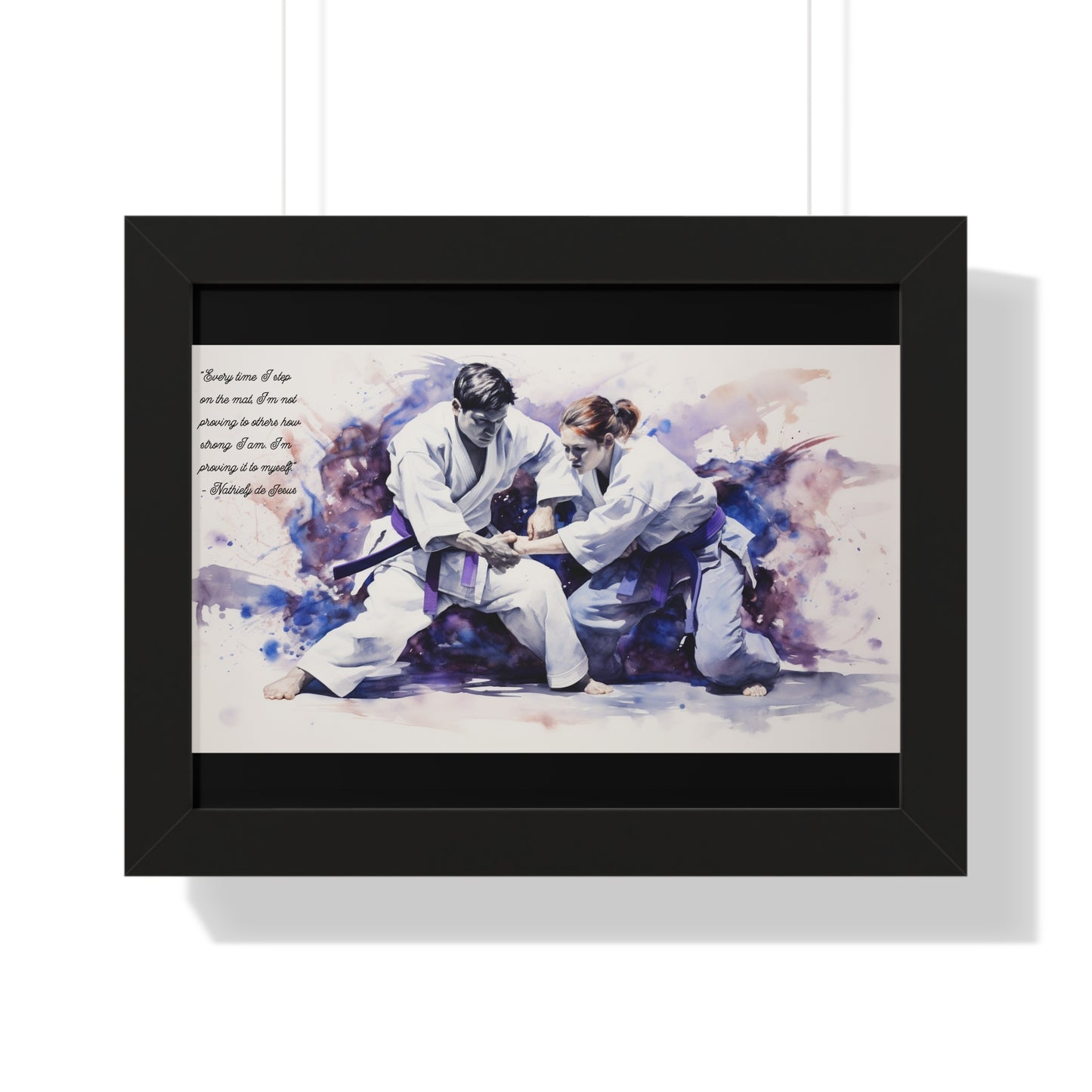 An Abstract Duel - Framed Horizontal Poster